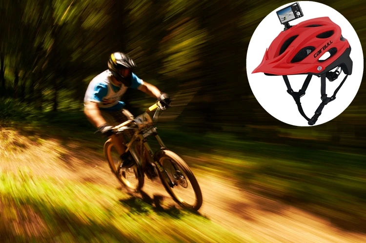CAIRBULL MTB шлем велосипедный для взрослых DVR спортивная и экшн видеокамера устанавливаемый велосипедный шлем горный Casco внедорожный велосипедный шлем