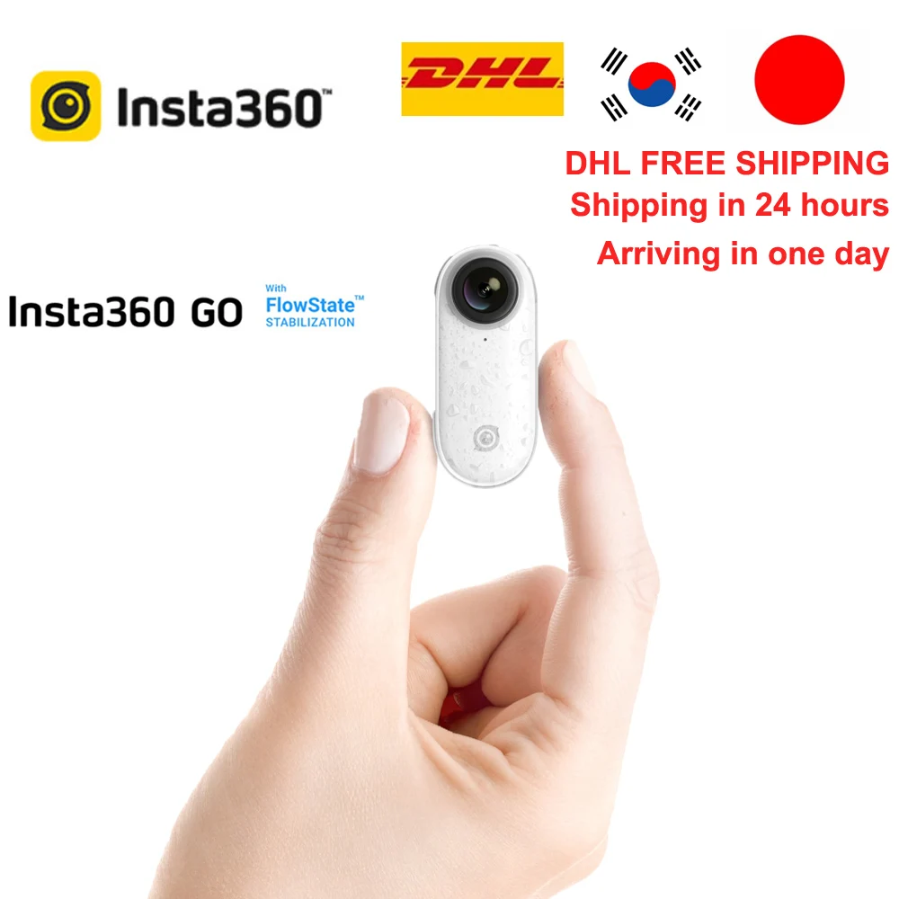 

Insta360 GO 1080P Action Camera AI Auto Editing Hands-free Insta 360 Go Sports Smallest Stabilized Camera For iPhone & Android