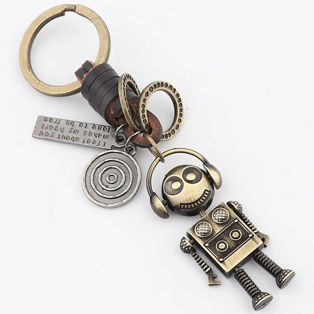 Portachiavi Con Ciondolo Squisita Fattura Robot Astronauta Stile Vintage Personalizzato Retro Decor Key Pendant Key Decor