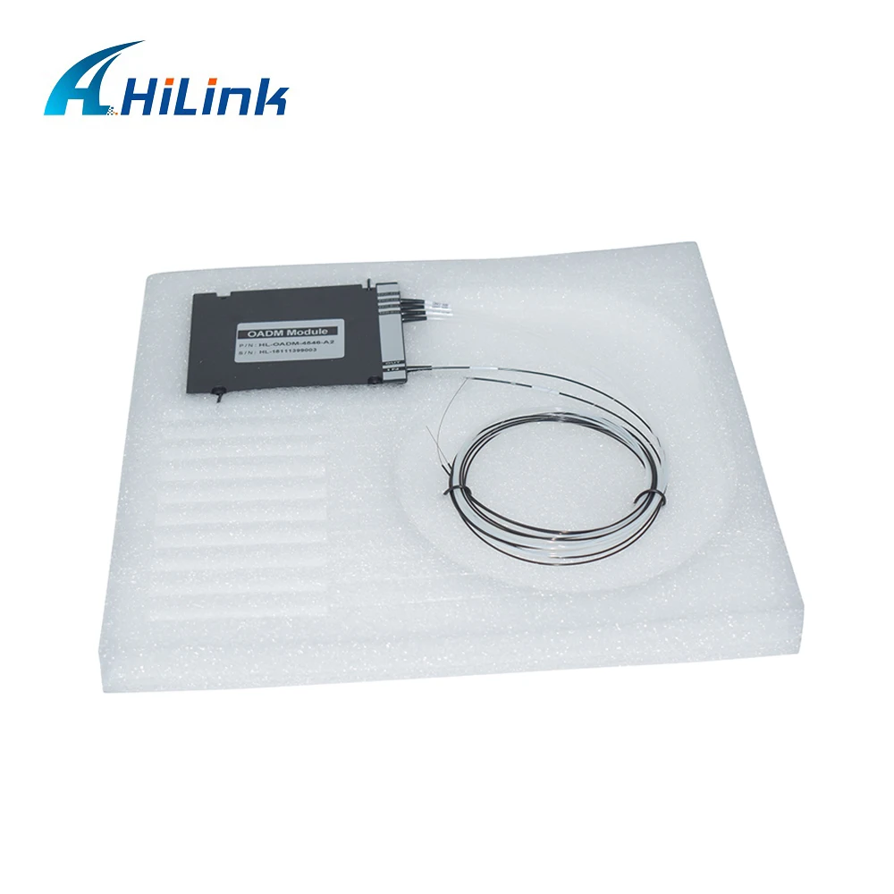 Hilink DWDM OADM Модуль 2CH Восточная и Западная ABS коробка без разъема одного волокна