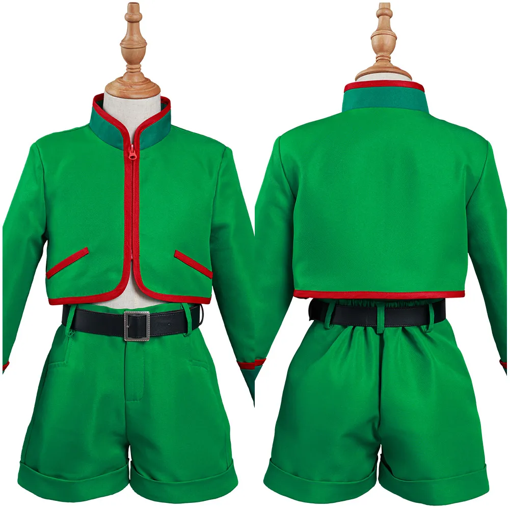 

Hunter x Hunter Gon Freecss Cosplay Costume Kids Children Outfits Top+Shorts Halloween Carnival Suit