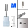 RolinStar 6.6 Large Trapezium Tapered Barrel Gold Silver Tungsten steel Carbide milling cutter nail drill bit manicure pedicure 4
