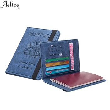 

Aelicy Neutral Multi-purpose Travel Passport Wallet Tri-fold Document Organizer Card Holder Key Bag Casual Money Bags