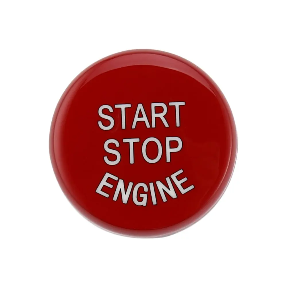 Автомобильный двигатель кнопка включения стоп замена крышки подходит для BMW 3 серии E60 E70 E71 E90 E92 прямые замены 10-18 - Цвет: Red