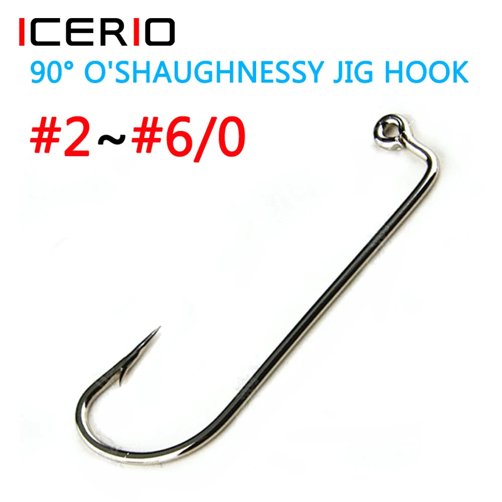#4 O'Shaughnessy Forged Long Shank Live Bait Hooks High Carbon Steel Jigging 