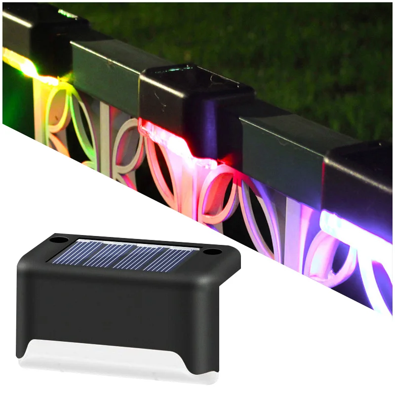 LED Solar Light Step Lights Path Stair Outdoor Waterproof Wall Light Garden Landscape Step Deck Lights Balcony Fence Solar Light solar powered led lights