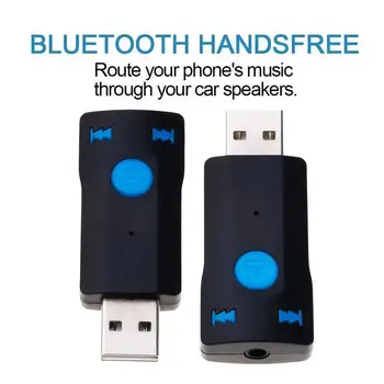 

USB Bluetooth Receiver Stereo Audio Music Receiver 3.5MM Adapter Adapter Handsfree Speaker For Car Streaming X6Q7