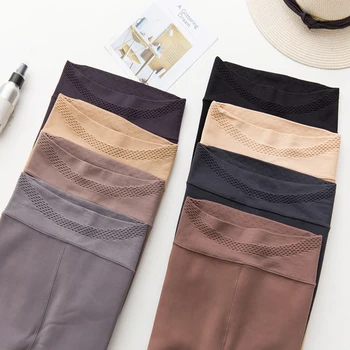

Winter Warm Thick Fleece Tights 1200D Compression Elastic Slim Shaping Pantyhose Female Full Foot/footless Pantyhose Stockings