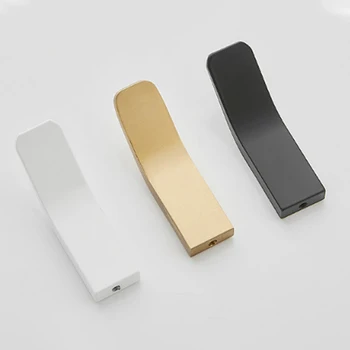 

Punch-free Black Coat Hook Space Aluminum White Coat Hook Wall Hanging Wall Bathroom Coat Hook Single Hook