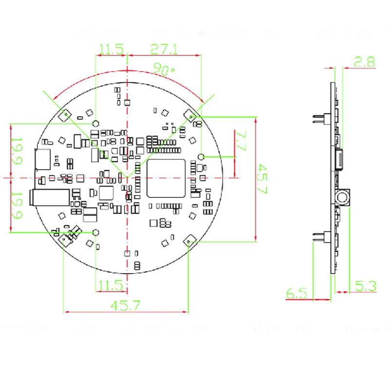 Respeaker Mic Array V2 far field microphone array AI smart voice IOT Internet of Things