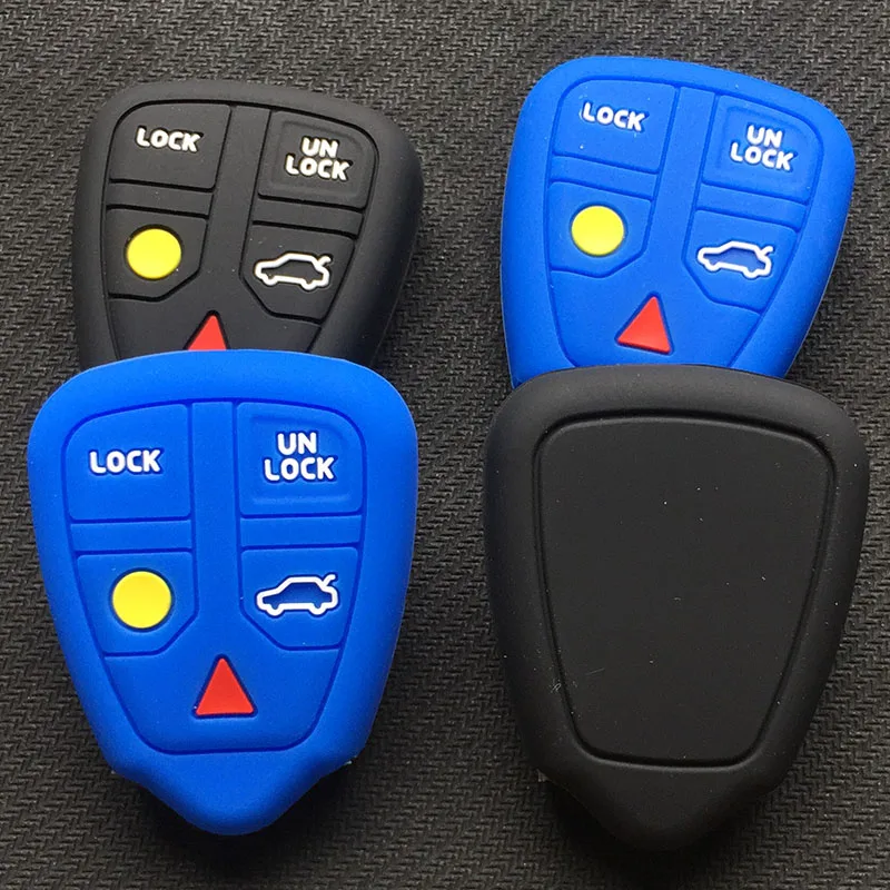 

5 Buttons Silicone Replacement Car Key Case shell cover for Volvo S40 S60 S70 S80 XC90 XC70 V40 V70 5button key