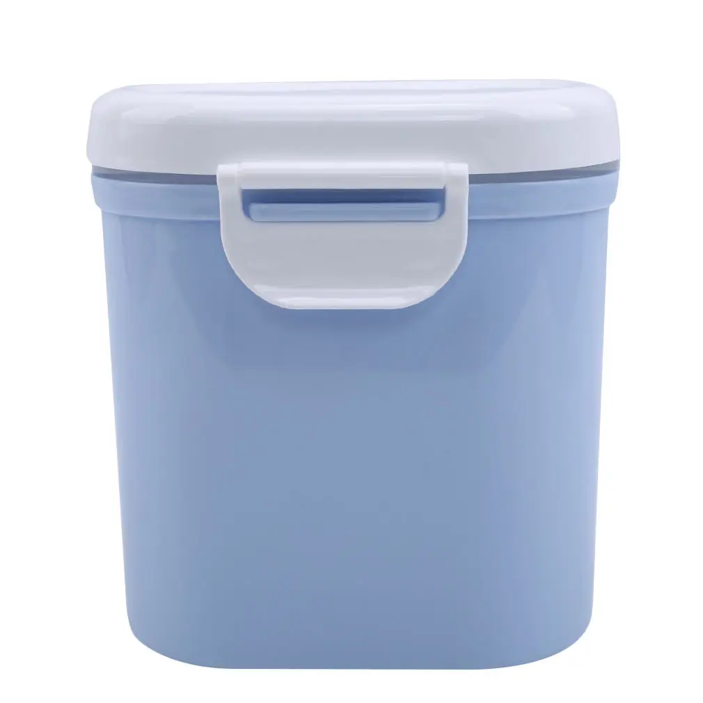 blue large Детская формула для хранения молока для младенцев, портативный дозатор для молочного порошка, контейнер для хранения еды, коробка для кормления детей, коробка для еды PP - Цвет: blue large