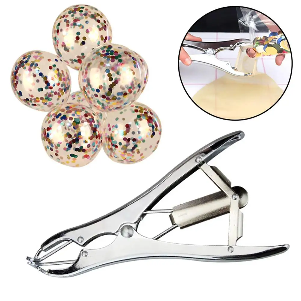 

Balloon Expansion Pliers Tool for Sequins Confetti Filling Filled transparent balloon tool sequins candy color confetti balloon