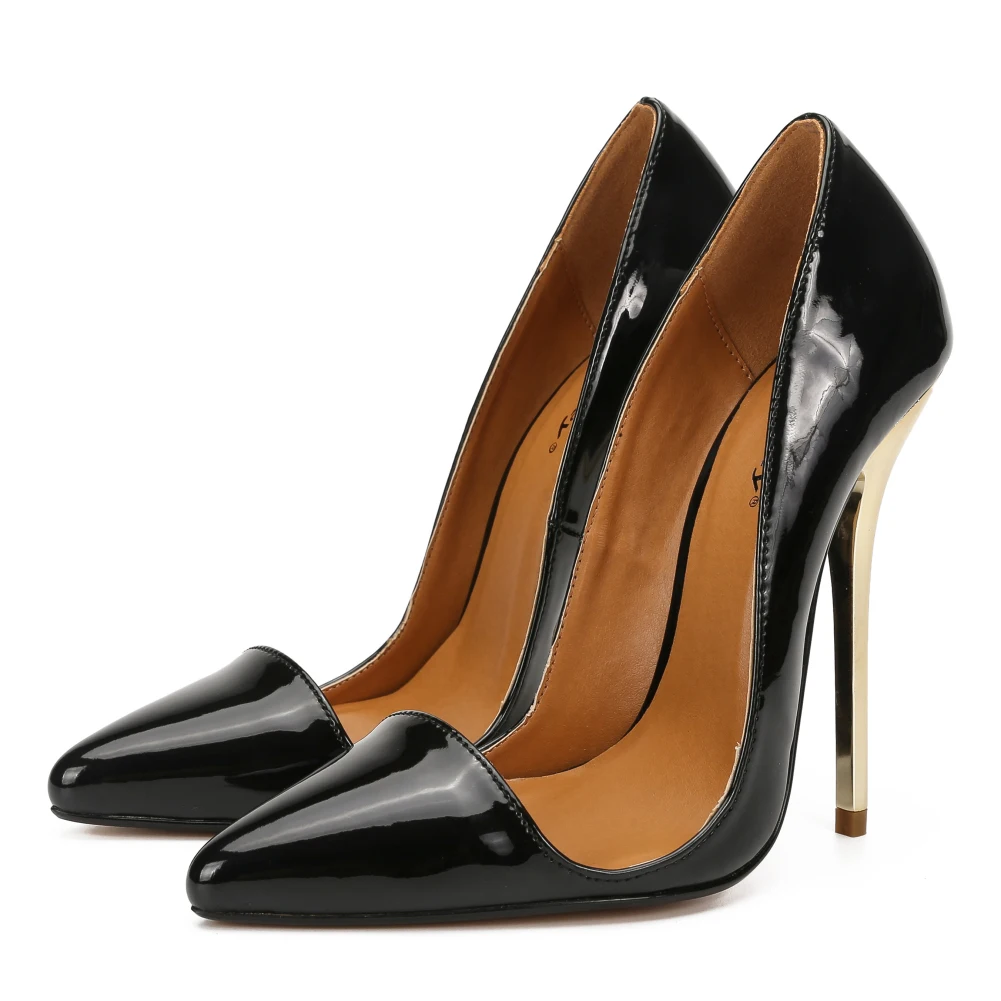 HSM/Женская обувь Туфли-лодочки с острым носком тонкий каблук 14 см; zapatos mujer; большие размеры 40-48, 49; модные женские туфли на шпильке