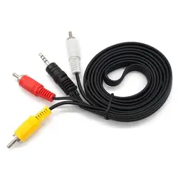 1,5 м аудио кабель 3,5 мм разъем медный ПВХ 3 X штекер кабель maleX кабель