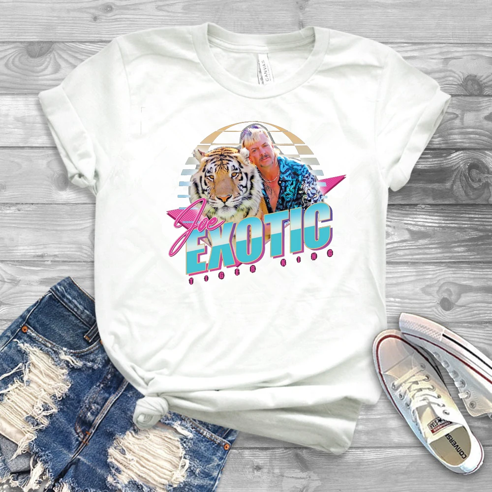 New Tiger King T-shirt Joe Exotic 80's Shirt Funny Tiger Graphic Tee USA Retro TV Show Tees 3