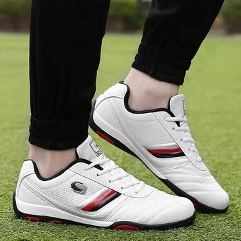 

New Luxury Mens Golf Shoes Lace Up Men Shoes Sports Big Size Men Sneakers Shoes Anti Slip Walking Shoe Men Brand Golf Shoe