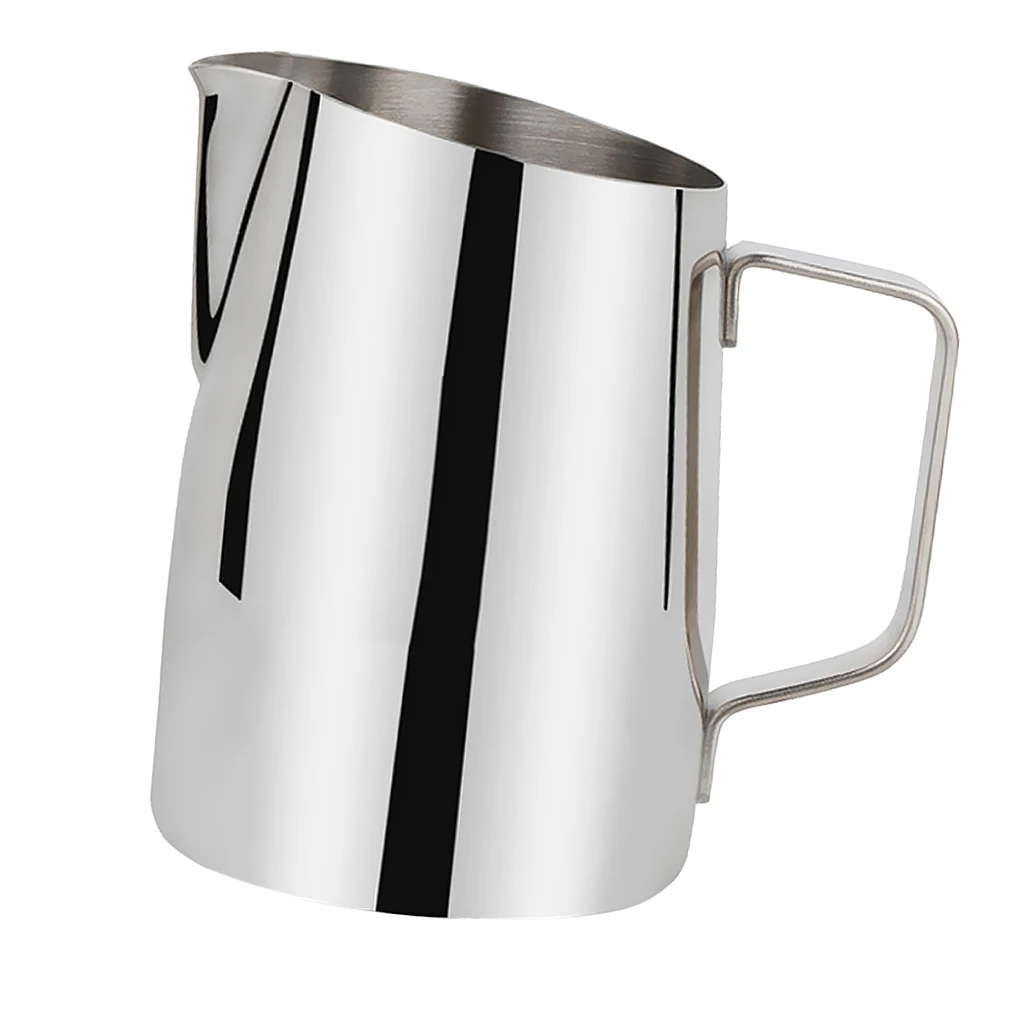 Silver 700ml Эспрессо кофе кувшин для вспенивания молока Латте Кувшин искусство приготовления кофе 450 мл/700 мл - Цвет: Silver 700ml
