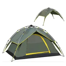 3-4 Person Double layer Camping Tent Automatic Waterproof Windproof Instant Tent Professional Outdoor Camping Hiking Shelter rv outdoor supplies automatic tent 3 4 people outdoor tent windproof and rainproof door hall tent portable camping supplies
