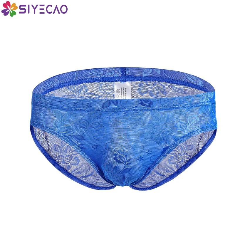 

Men Briefs Underwear Men's Sexy Breathable Lace Underpants Jacquard Weave Mens Lingerie Underwear Homme Cueca Male Panties