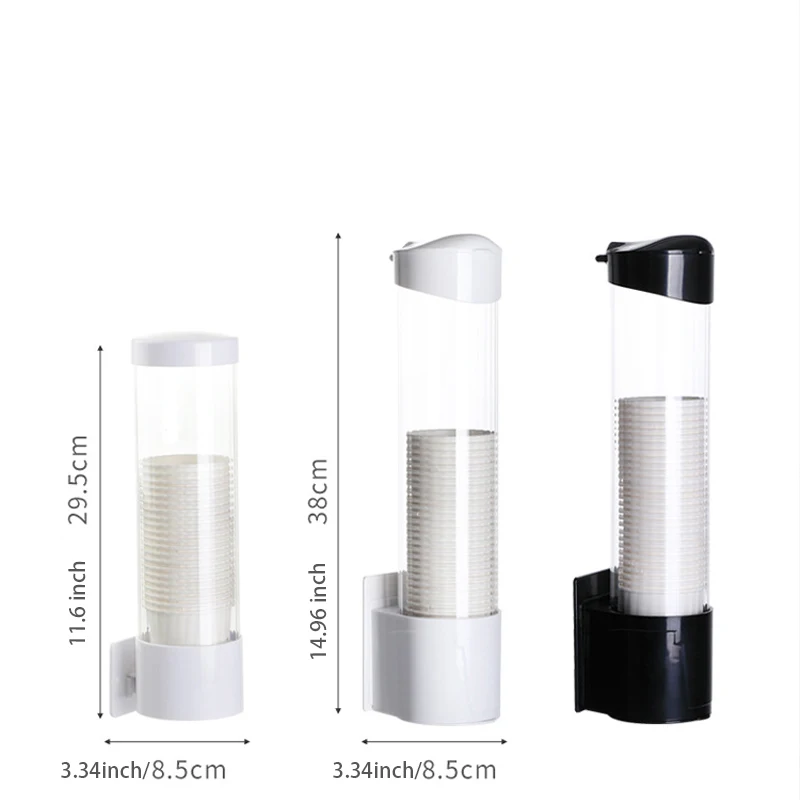 Disposable Paper Cup Holder Wall Mounted Automatic Cup Storage Rack Cups Holder For Water Dispenser Cups Container Accessories
