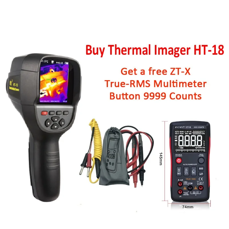 New Realeased Infrared Thermometer Handheld Thermal Imaging Camera HT