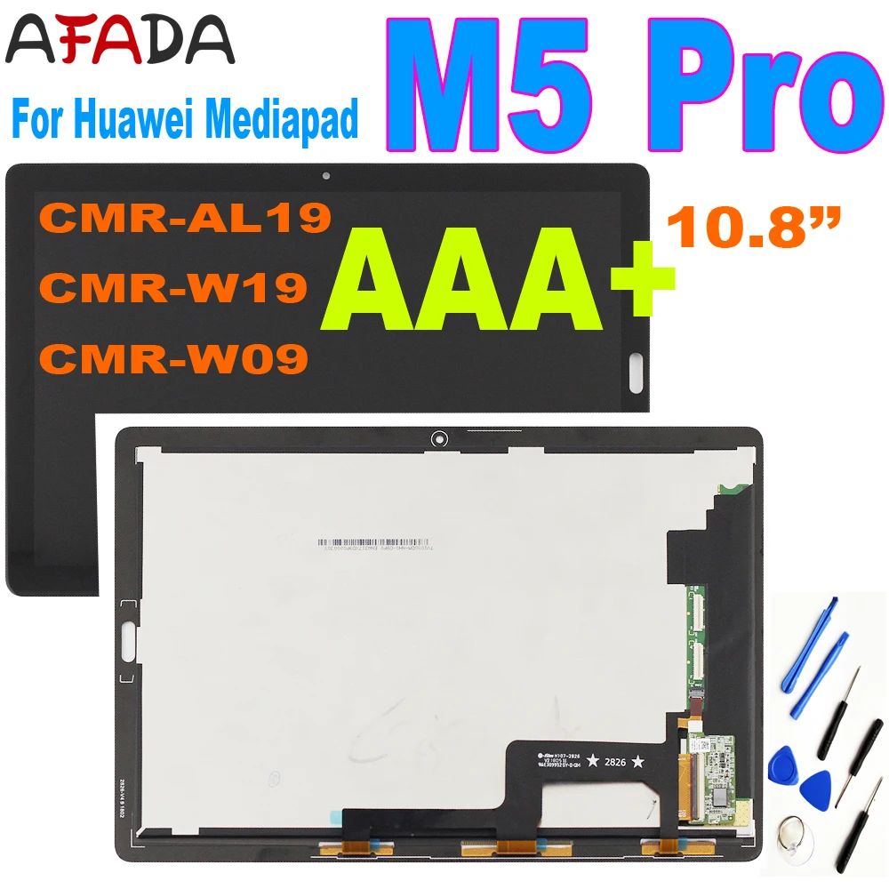 

10.8'' For Huawei Mediapad M5 Pro CMR-AL19 CMR-W19 CMR-W09 LCD Display Touch Screen Digitizer Assembly Replacement