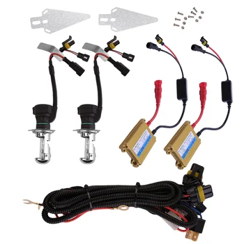 

2Pcs of H1 35W 8000K HID Head Light Ultra Slim Car Xenon Light Kit with Pair of HID Ballast
