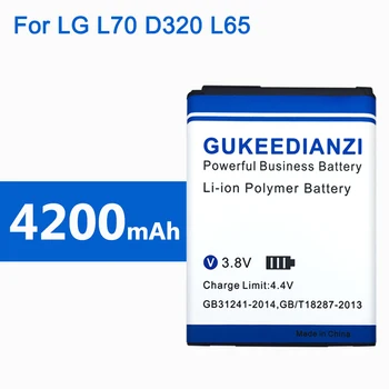 

4200mAh New BL-52UH Smart Phone Battery For LG Opimus L70 D320 L65 D285 D280 D320N VS876 Rechargeable Lithium Polymer Batteries