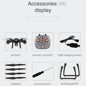 

X38G 1080P Camera rc Dron 2.4G 500M 6 Axis WiFi Real-time Transmission Headless Altitude Hold Remote Control Quadcopter HOT