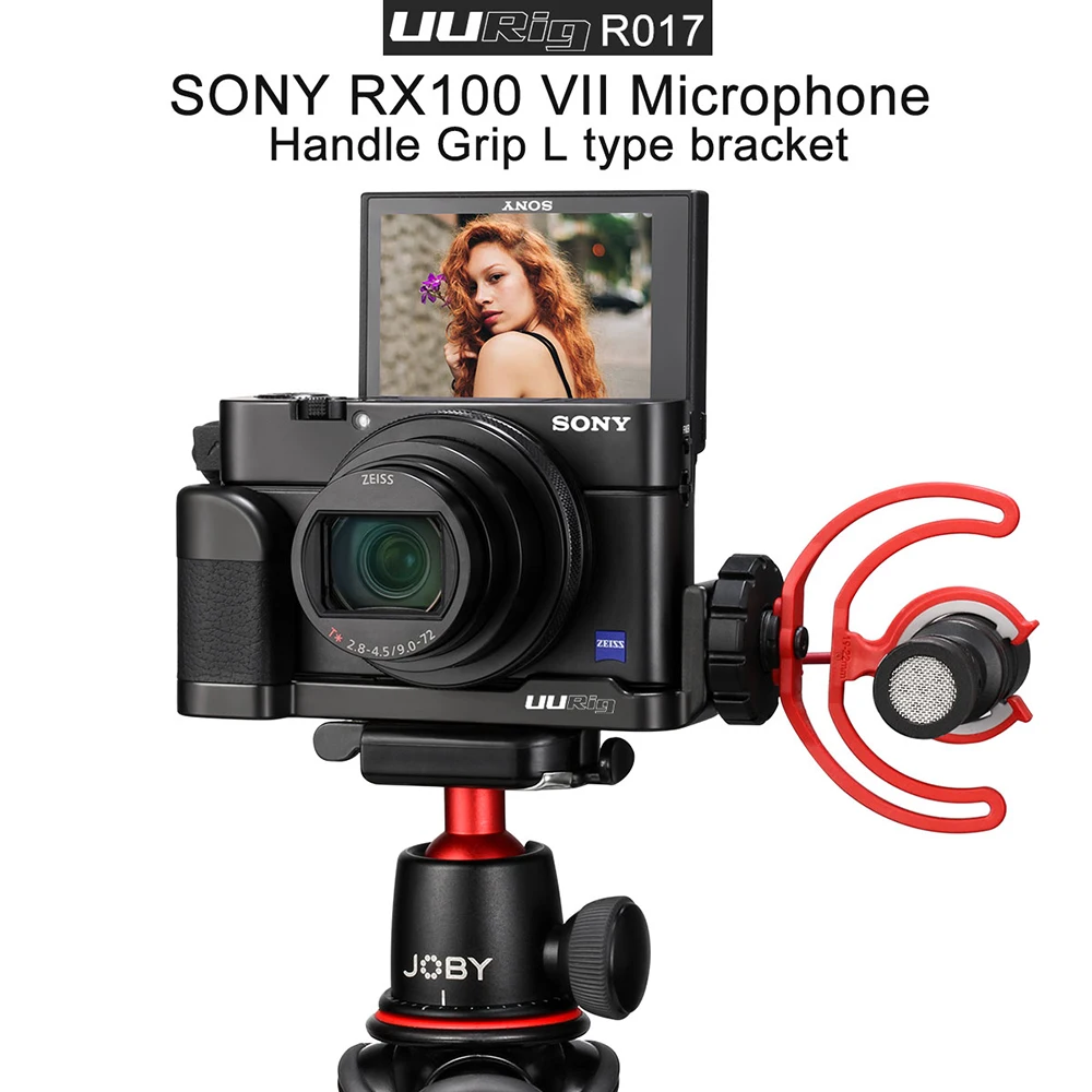 UURig R017 микрофон l образная ручка для камеры sony RX100 VII/M1 M6 алюминиевый кронштейн