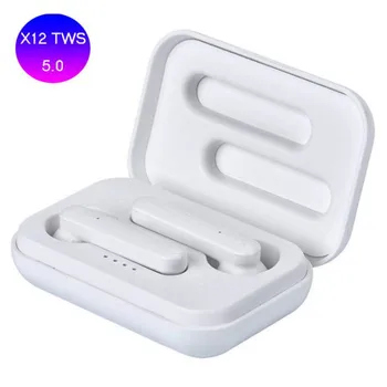 

X12 TWS Wireless Bluetooth 5.0 Headsets Worktime 4Hrs Touch Earbuds Stereo Headset With Mic HiFi Earphone for iPhone xiaomi
