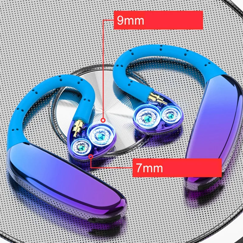 D08 Беспроводная Bluetooth 5 0 гарнитура двойные наушники спортивные динамические