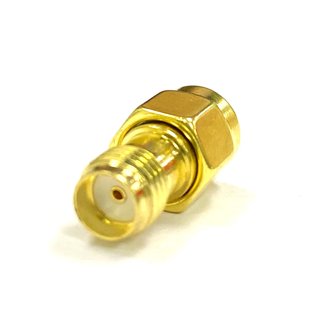 1pc RP-SMA  Male Plug to SMA  Female Jack RF Coax Adapter Modem Convertor Connector Straight   Goldplated NEW Wholesale air tube throat vibration mic headset z tactical u 94 a u94 ptt military adapter for 3 5mm plug jack mobile cell phone