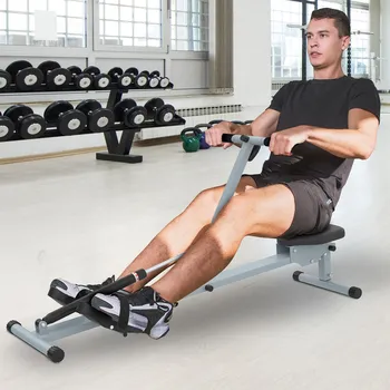 HOMCOM Fitness display LCD vogatore regolabile 100kg carico palestra