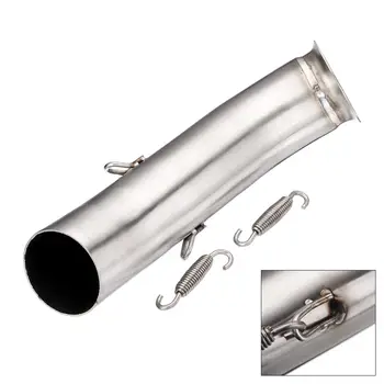 

New Motorcycle Exhaust Muffler Middle Pipe Link Pipe Stainless steel For KTM RC 390 2017 2018 RC390 390 RC