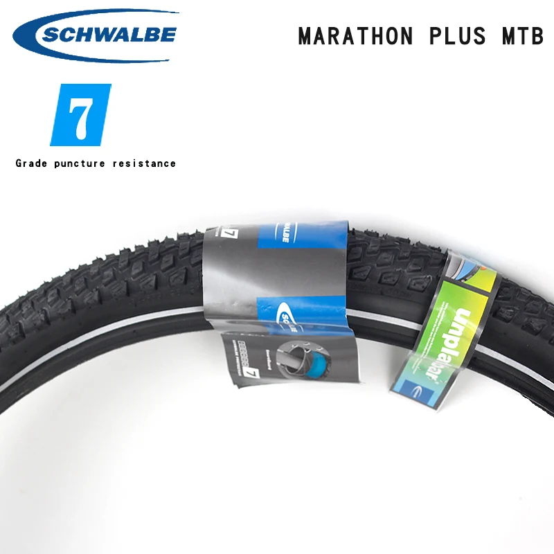 Schwalbe Mountain Bike Tire Marathon Plus Mtb 26 Inch Steel Tire 27.5 *  2.25 Mountain Bike Stab Resistant Tire - Bicycle Tires - AliExpress