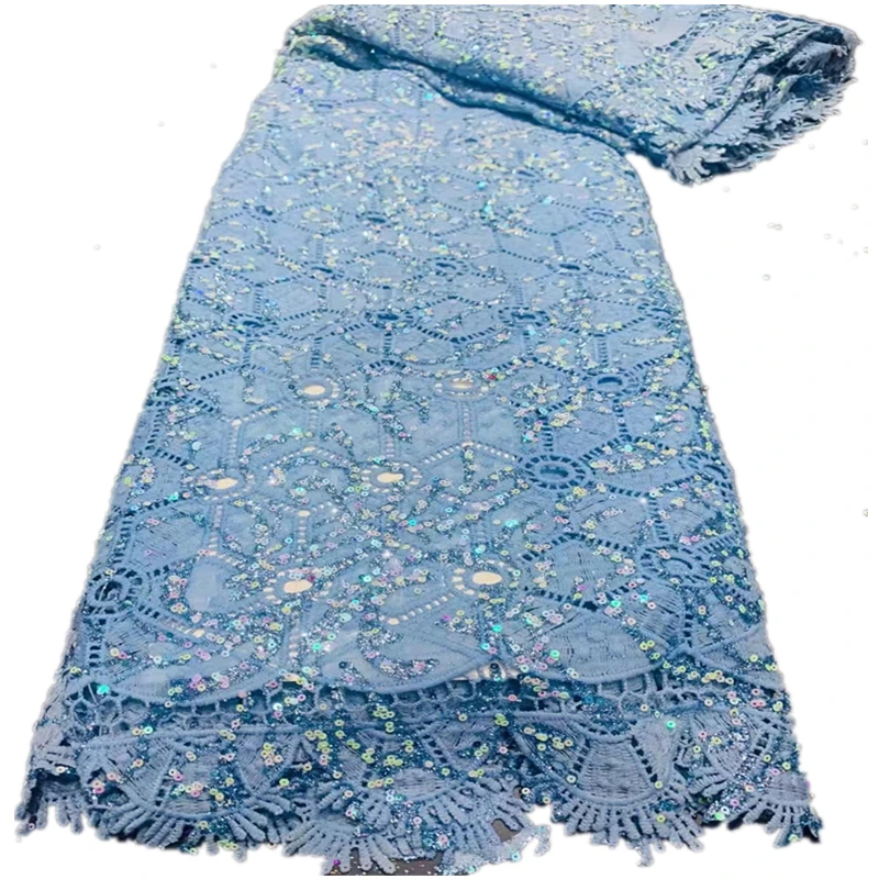 

African Lace Fabric 2021 High Quality Guipure Lace Fabric Latest French Cord Lace Fabric For Wedding Dress Sewing cd70-70