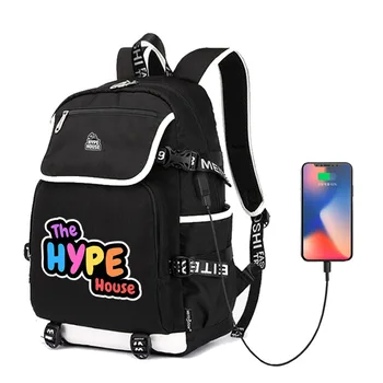 

Hip Hop The Hype House 3D Printed USB Charger School Backpacks College Travel Sport Outdoor Bags for Girl Boy Women Men Daypacks