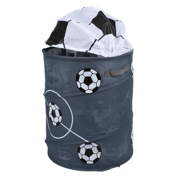 

New Football Modeling Collapsible Laundry Basket Storage Barrels Storage Barrel Polyester Cloth Toy Store