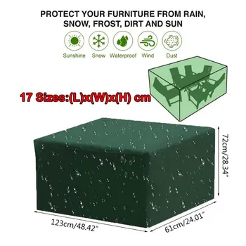 

Green Outdoor Round Patio Furniture Cover, Waterproof UV and Fade Resistant P0RE