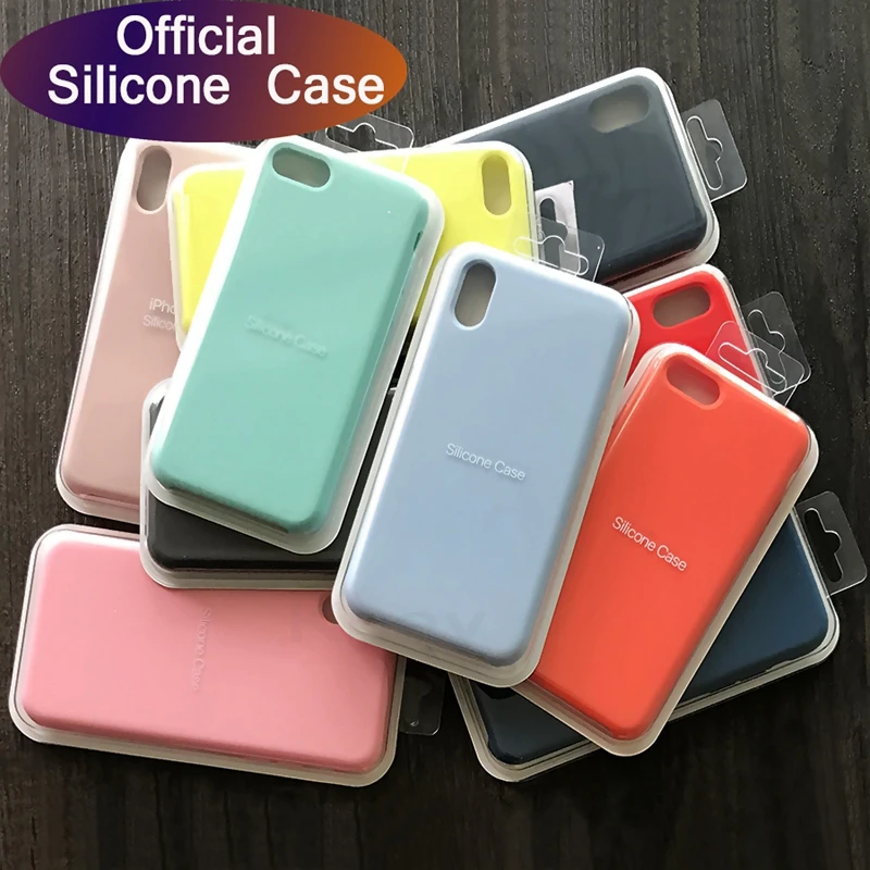 Роскошный силиконовый чехол для iphone 7 8 6S 6 Plus 11 Pro X XS чехол для MAX XR на Apple iphone 7 8 plus X 10 Чехол Официальный оригинал|Чехлы-накладки| | АлиЭкспресс