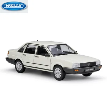

WELLY 1:18 Shanghai VW SANTANA Die-casting Simulation Car Model Metal Kid Toy Decoration Birthday Gift Original Packaging
