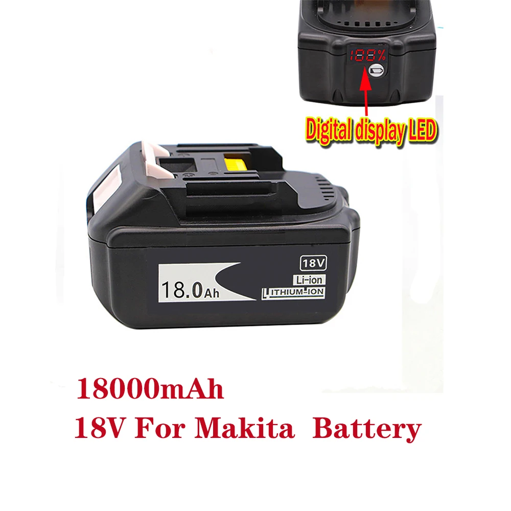 Сменная батарея BL1860B 18 в 18000 мАч для беспроводной дрели Makita BL1850B BL1860 BL1840 BL1815 с