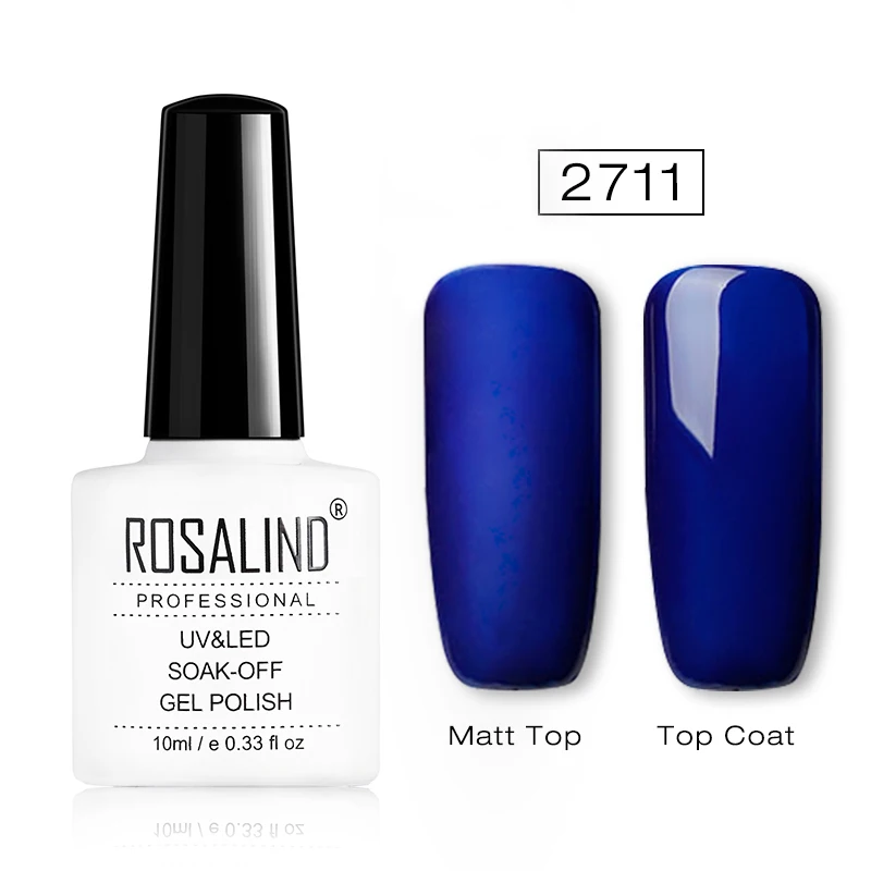 RD2711 ROSALIND Гель-лак 1 шт. УФ-лак для ногтей Nagellak полуперманентный впитывающий Гель-лак для маникюра Гибридный Гвоздь Грунтовка Гель-лак для ногтей - Цвет: RD2711