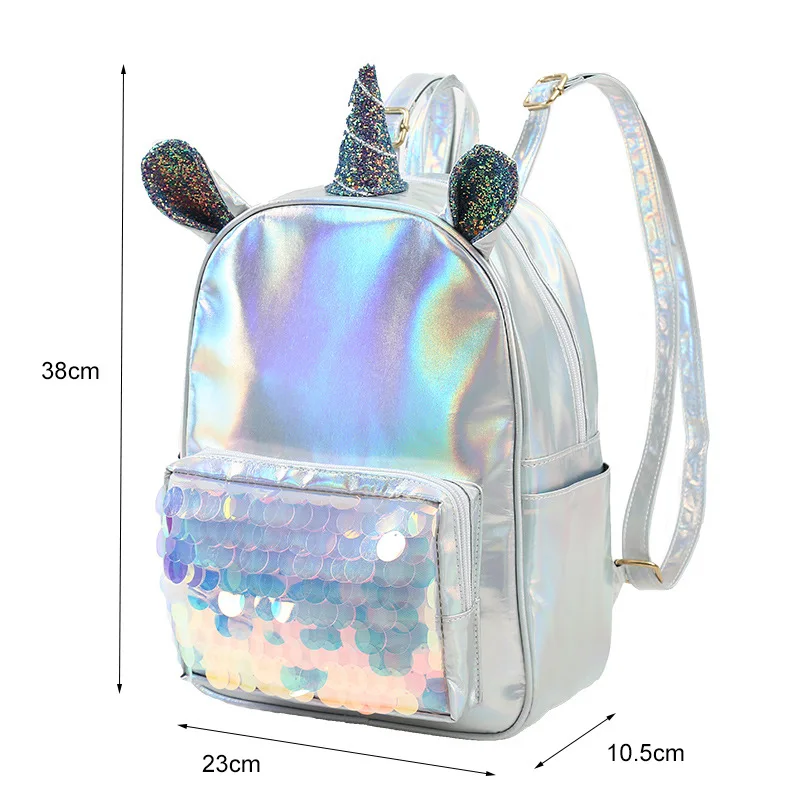 Girl's Unicorn Purse Capelli White Silver Sparkle Rainbow Handbag NEW