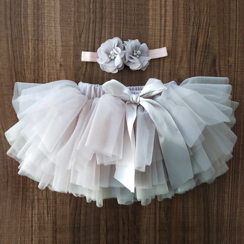 

Hot Autumn Cute Baby Kids Girls Mesh Tutu Skirts Lovely Elastic Waist Solid Color Skirts 1 8