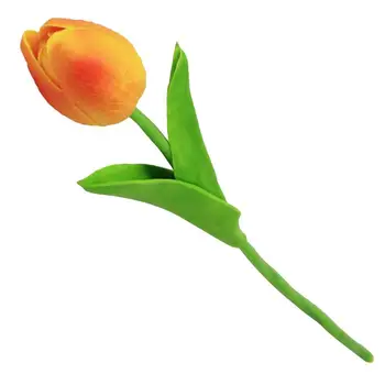 

Artificial Tulips Real Touch Tulips Flowers Faux Tulip Flowers For Wedding Party Balcony Yard Bar Decoration Artificial Flower