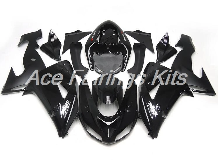 4 бесплатные подарки ABS Полный Обтекатель двигателя комплект подходит для Kawasaki Ninja ZX-10R ZX10R 2006 2007 06 07 обтекатели набор черный