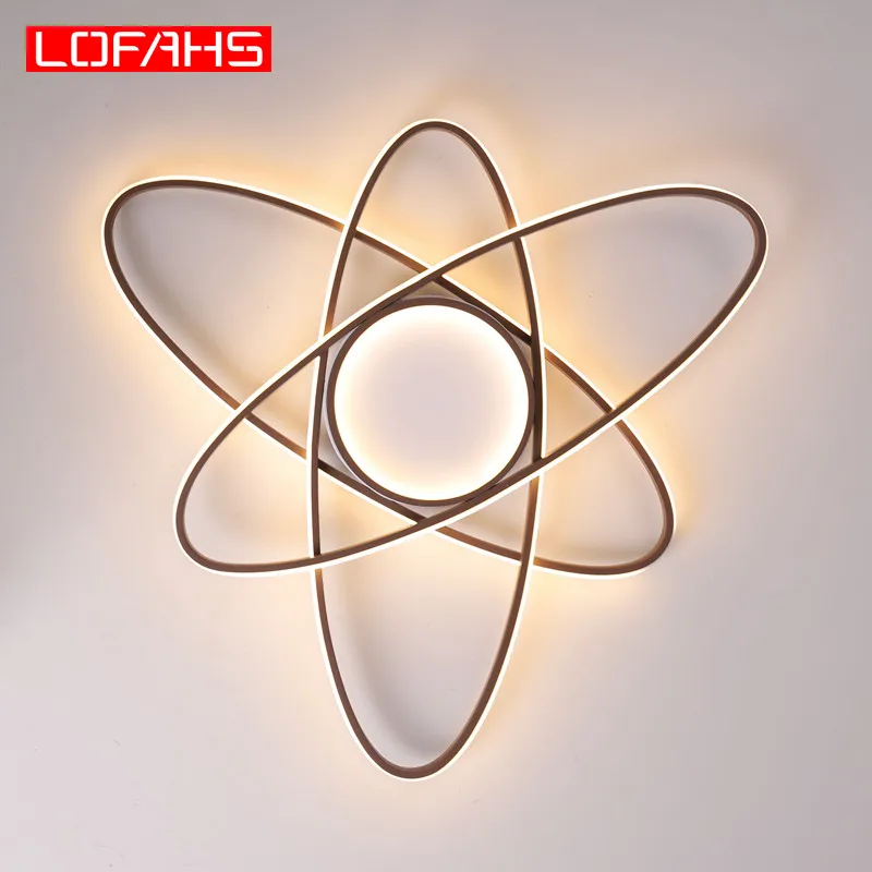 Современная светодиодная люстра LOFAHS для гостиной спальни алюминия креативный